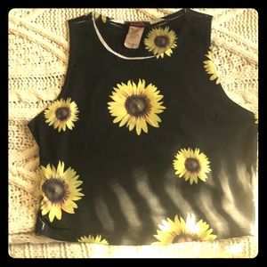 Sunflower crop top